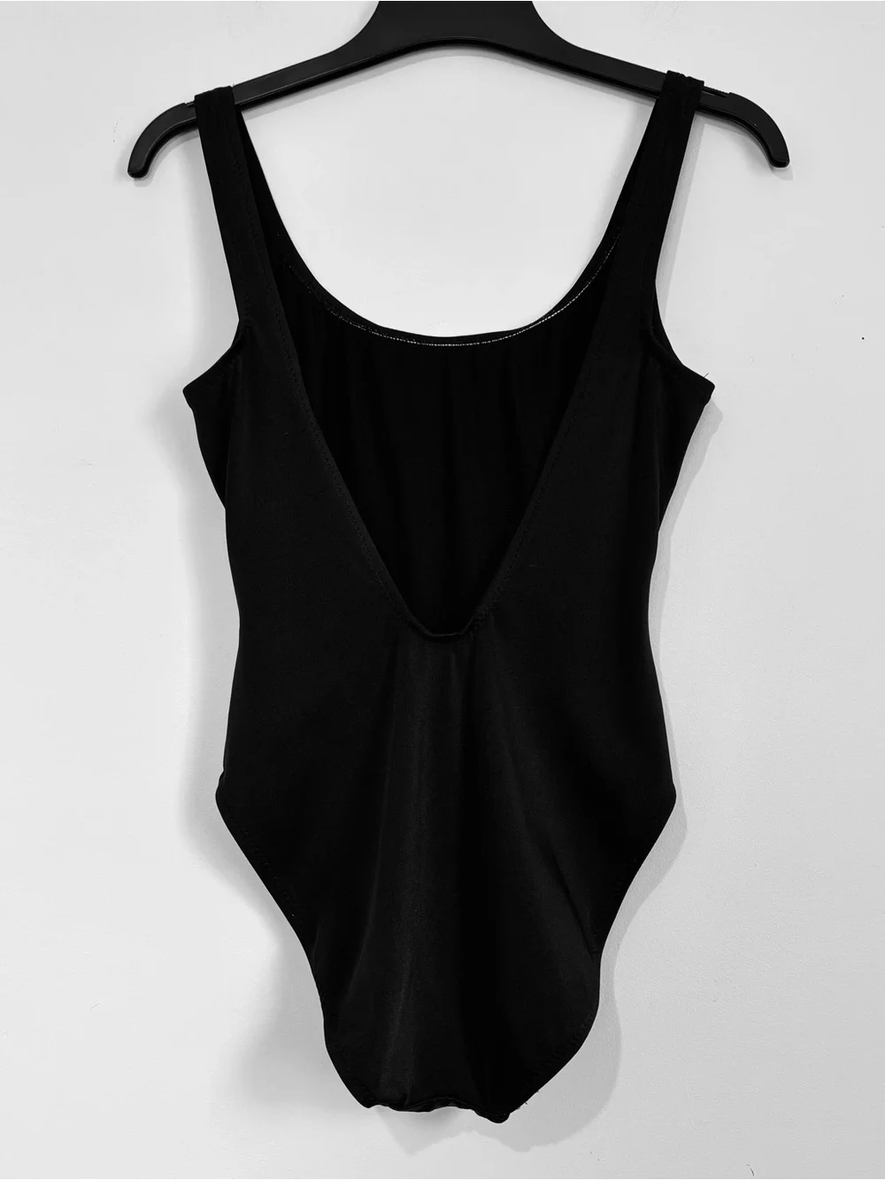 J. Crew Vintage made in USA black scoop neck low back sleeveless tank bodysuit 6
